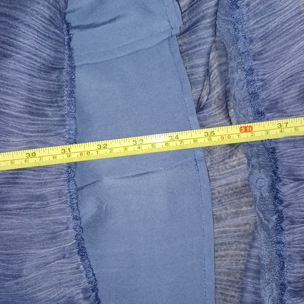 Chelsea & Violet lace tiered chiffon summer maxi tank dress with lining  - M - Picture 10 of 10